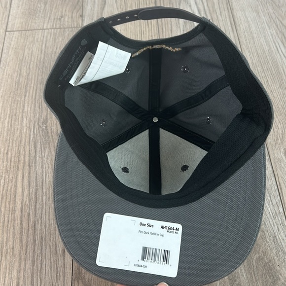 Carhartt Mens Duck Canvas Flat Billed Ashland Cap, Black, Snap Back - Picture 3 of 5